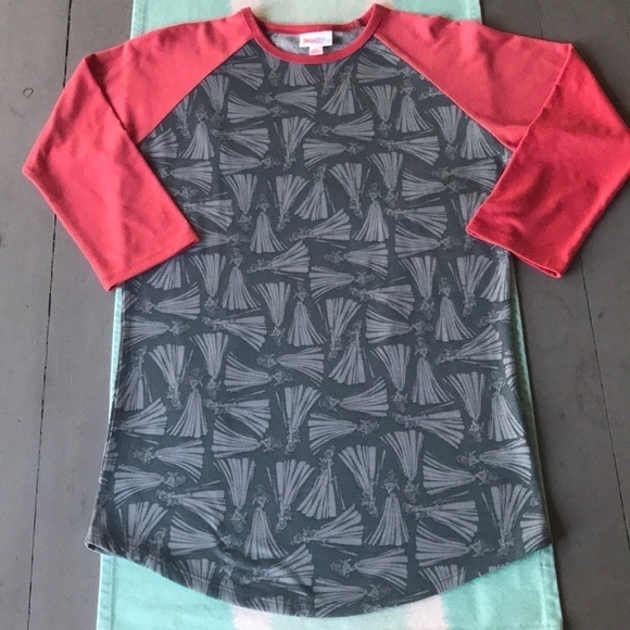 LuLaRoe Tops - LuLaRoe Raglan Sleeves Disney‎ Princess Aurora Print Randy Top